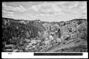 Sächsische Schweiz, Kurort Rathen an der Elbe mit Gamrig