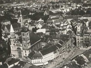Zittau : Marktplatz, Johanniskirche und Umgebung