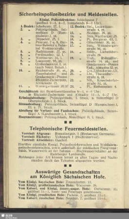 Auswärtige Gesandschaften am Königlich Sächsischen Hofe