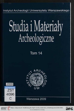 14: Studia i materiały archeologiczne