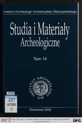 14: Studia i materiały archeologiczne