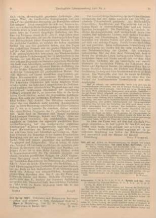 62-63 [Rezension] Alexander, S., Spinoza and time