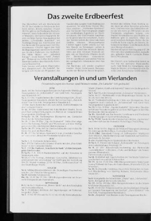 Veranstaltungen in und um Vierlanden