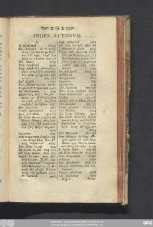 Index Autorum.