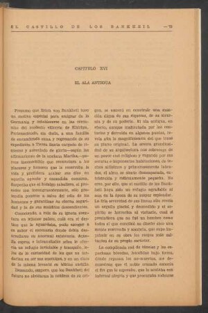 Capítulo XVI - El ala antigua