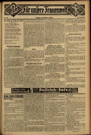 Zweite Ausgabe vom Donnerstag, den 28. Dezember 1933.