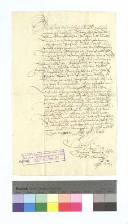 Georg Ferster der Alte von Stadelhofen verkauft dem Kloster Allerheiligen ein halbes Joch Feld zu Stadelhofen um 8 Gulden.