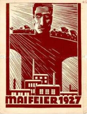 Schmuckblatt zum 1. Mai 1927 (Entwurf für eine Postkarte?)