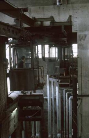 Bw Stuttgart Kesselhaus Kohlegreiferkran Führerstand Ersatzkabine