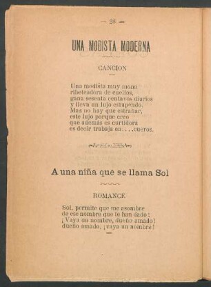 A una niña que se llama Sol : Romance