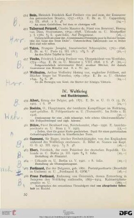 IV. Weltkrieg (Nr. 459-489)