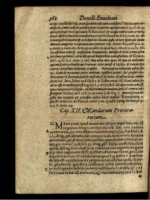 Cap. XII. Mandatum Procuratorium