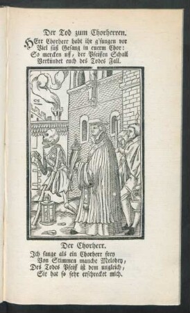 Der Tod zum Chorherren