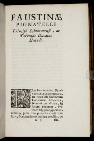 Faustinae Pignatelli.