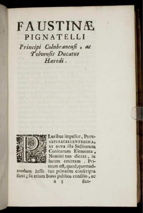Faustinae Pignatelli.