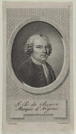 Bildnis des J. B. Voyer, Marquis d'Argens