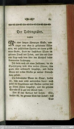 Der Todtengräber