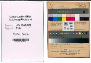 Entnazifizierung Gerda Ridder , geb. 13.05.1922 (Putzhilfe)