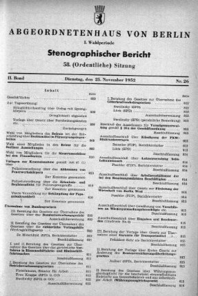 Nr. 26 (58), 25. November 1952