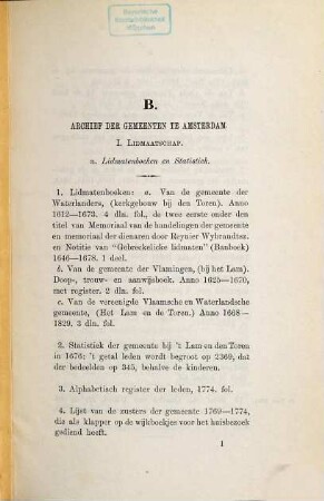 Inventaris der Archiefstukken berustende bij de vereenigde doopsgezinde gemeente te Amsterdam, opgemaakt door J. G. de Hoop Scheffer, 2,1