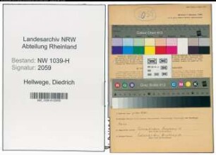 Entnazifizierung Diedrich Hellwege , geb. 31.01.1891 (Angestellter)
