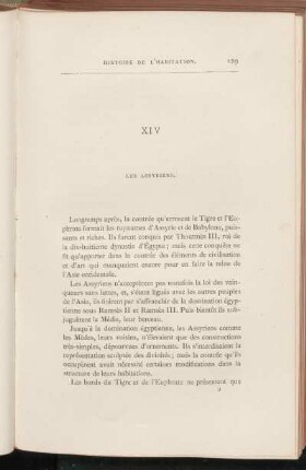 XIV. Les assyriens.