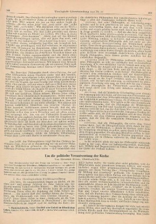 589-596 Um die politische Verantwortung der Kirche