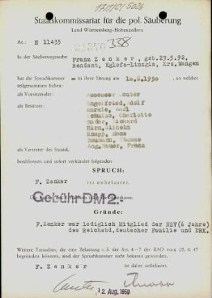 Zenker, Franz