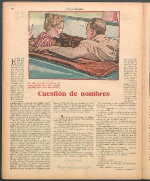Cuestión de nombres : Cuento por Francisco Corton
