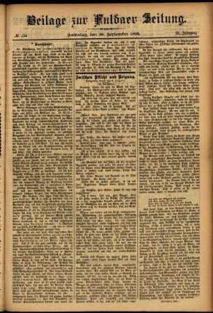 Zweite Ausgabe vom Samstag, den 28. September 1895.