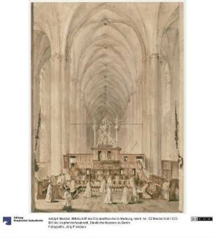 Mittelschiff der Elisabethkirche in Marburg