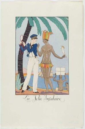 "La Jolie Insulaire", aus dem Mode-Almanach "Falbalas et Fanfreluches 1924"