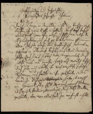 Brief von Christian Schlegel an Friedrich Lucae
