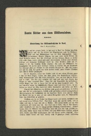Bunte Bilder aus dem Missionsleben.
