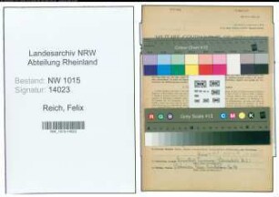 Entnazifizierung Felix Reich , geb. 03.09.1911 (Polizist)