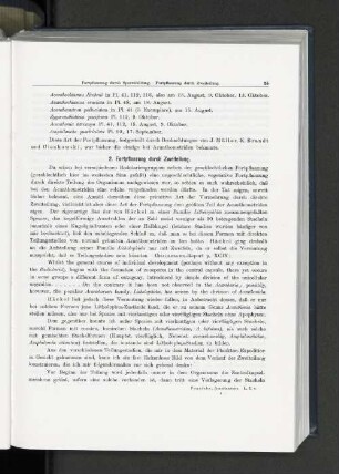 2. Fortpflanzung durch Zweiteilung.