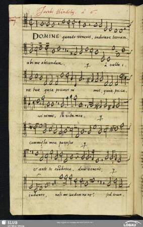 7 Iacobus Gallus: Domine Jesu Christe non sum dignus
