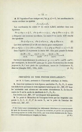 PROPRIÉTÉS DE TROIS FIGURES SEMBLABLES.