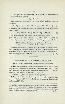PROPRIÉTÉS DE TROIS FIGURES SEMBLABLES.