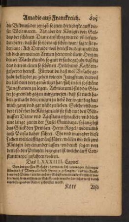 Das LXXXIIII. Capitel.