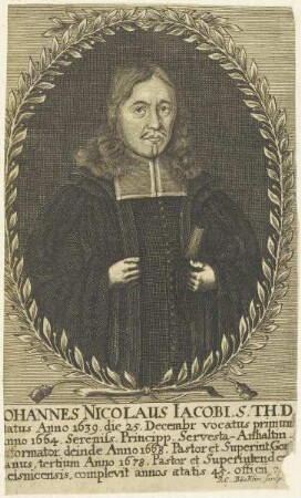 Bildnis des Johann Nicolaus Jacobi