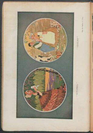"Otoñal" - "Idilio" - Óleo de Cesáreo F. Díaz