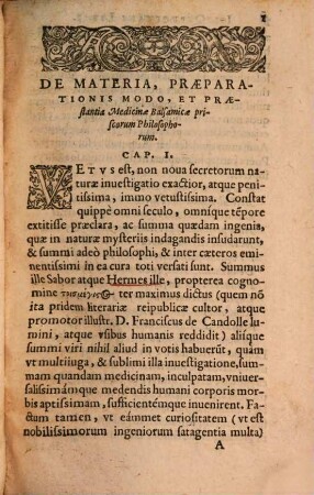 Liber de priscorum philosophorum verae medicinae materia praeparationis modo