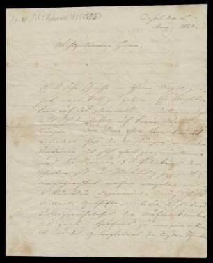 Brief von Louis Spohr an Wilhelm von Beckerath