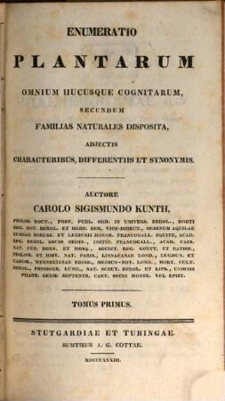Enumeratio plantarum omnium hucusque cognitarum, secundum familias naturales disposita, adjectis characteribus, differentiis et synonymis, 1. Agrostographia synoptica sive enumeratio graminearum omnium hucusque cognitarum, adjectis characteribus, differentiis et synonymis