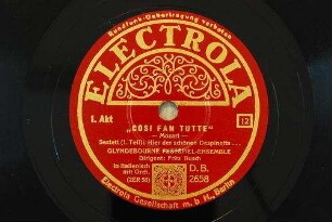 "Cosi fan tutte" 1. Akt : Sextett (1. Teil): Hier der schönen Despinetta... / Mozart