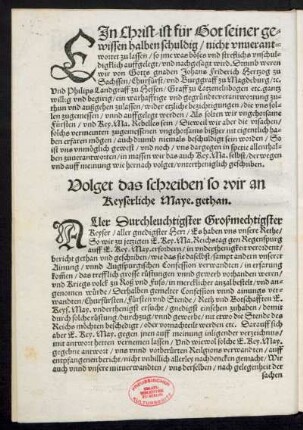Ein Christ/ ist für Got seiner gewissen halben schuldig ...