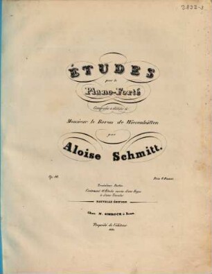 Etudes pour le piano-forte, op. 16, 3. 10 études, une fugue & une toccata