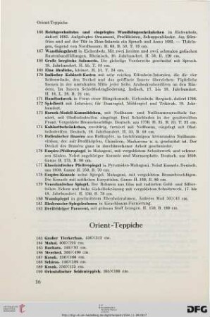 Orient-Teppiche (Nr. 183-280)