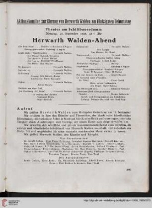 Herwarth Walden-Abend